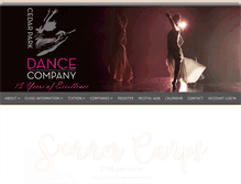 Tablet Screenshot of cedarparkdance.com